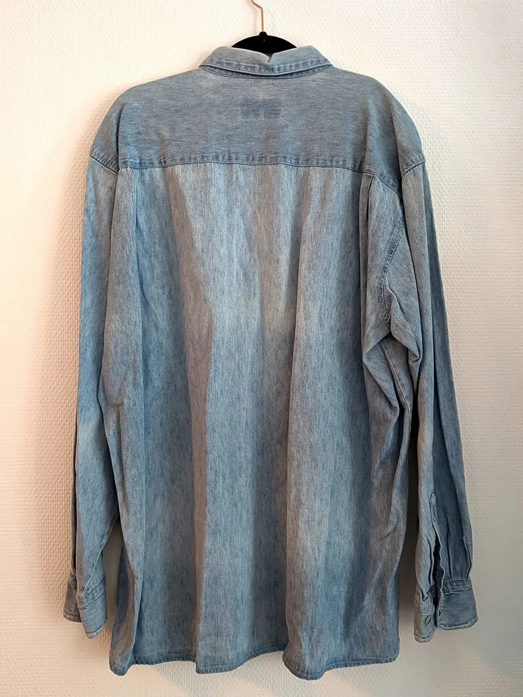 Vintage Light Blue Men's Denim Shirt | Casual Versatility | XL-XXL