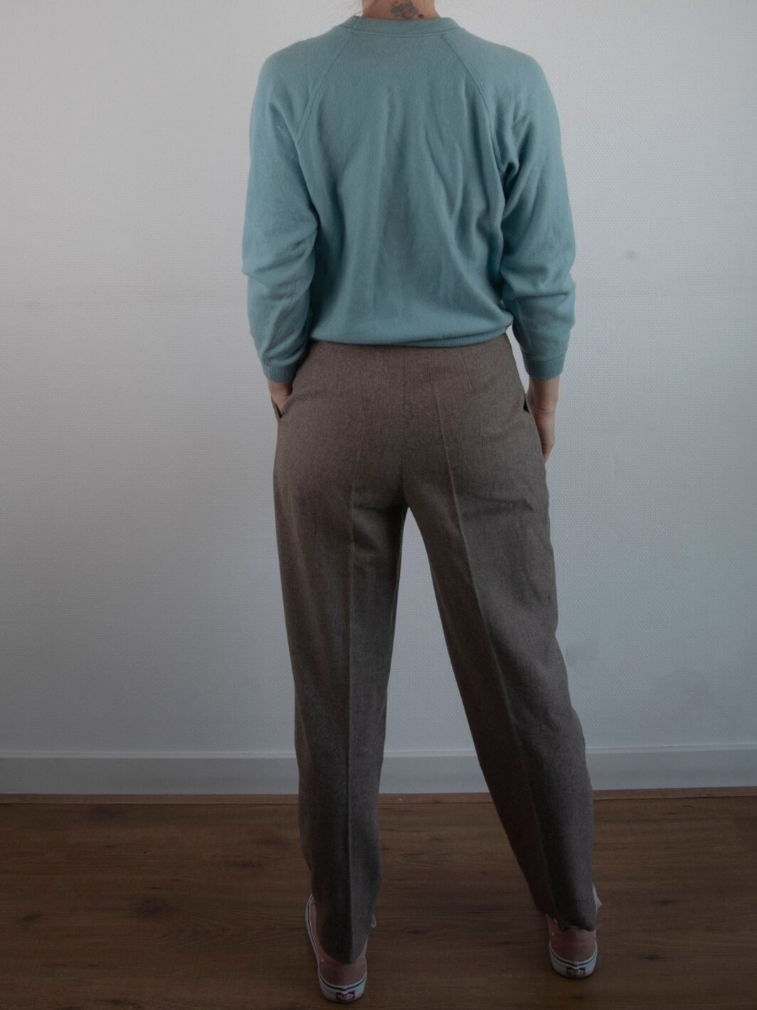 Vintage Cashmere Sweatshirt | 1980s | Babyblue Cashmere | Minimalist Vintage | Size S